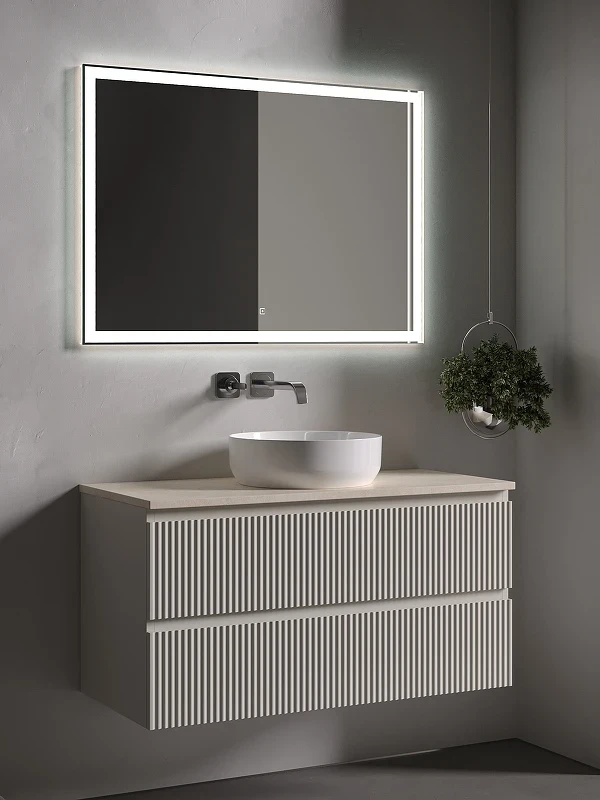 Тумба под раковину Sancos Snob R 100 SNR100CE подвесная Beige Soft МДФ / ЛДСП