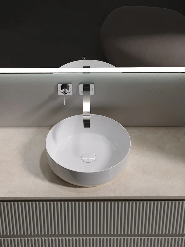 Тумба под раковину Sancos Snob R 100 SNR100CE подвесная Beige Soft МДФ / ЛДСП