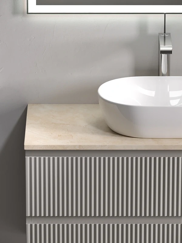 Тумба под раковину Sancos Snob R 100 SNR100CE подвесная Beige Soft МДФ / ЛДСП