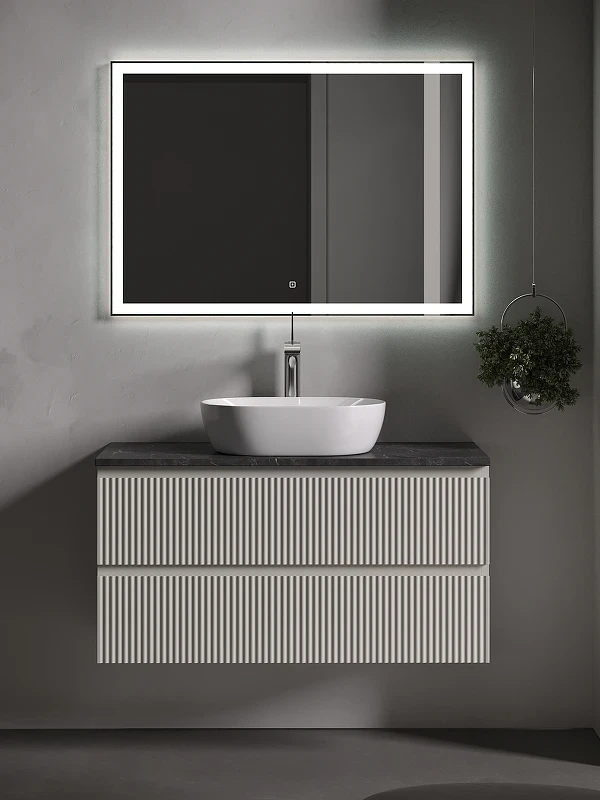 Тумба под раковину Sancos Snob R 100 SNR100CE подвесная Beige Soft МДФ / ЛДСП