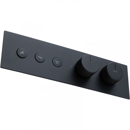 Смеситель для душа Allen Brau Liberty 5.33003-31 с термостатом Черный матовый латунь встраиваемый