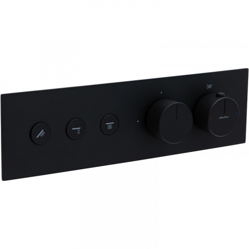 Смеситель для душа Allen Brau Liberty 5.33003-31 с термостатом Черный матовый латунь встраиваемый