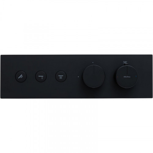 Смеситель для душа Allen Brau Liberty 5.33003-31 с термостатом Черный матовый латунь встраиваемый