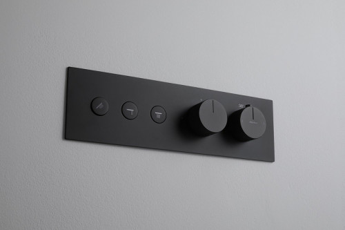 Смеситель для душа Allen Brau Liberty 5.33003-31 с термостатом Черный матовый латунь встраиваемый