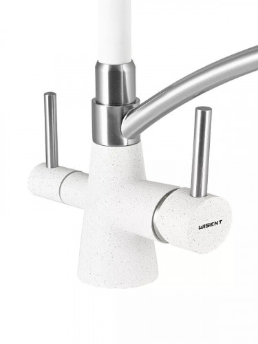 Смеситель для кухни Wisent W4855-18-3 цвет Белый