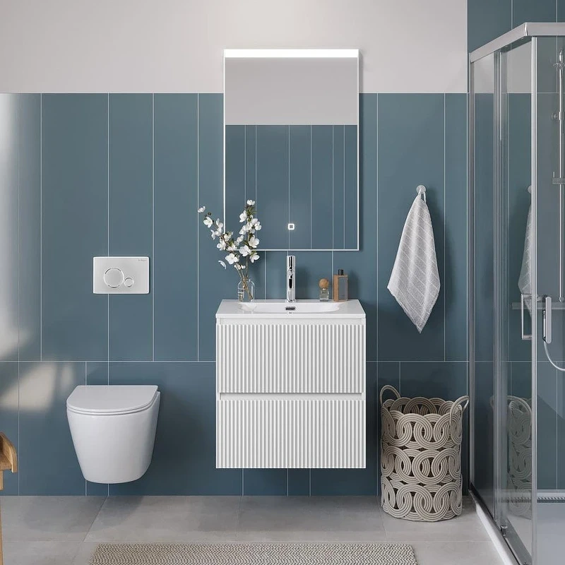 Тумба под раковину BelBagno Uno 70 UNO-700-2C-SO-BO подвесная цвет Bianco Opaco