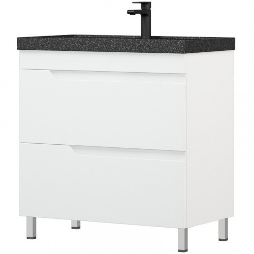 Тумба под раковину Corozo Юрма 80 Z2 SD-00001625 Белая МДФ / ЛДСП