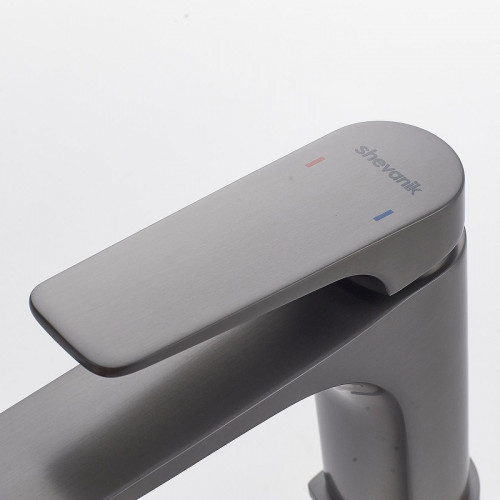 Смеситель для раковины Shevanik S4201T цвет Оружейная сталь