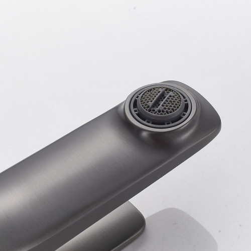 Смеситель для раковины Shevanik S4201T цвет Оружейная сталь