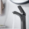 Смеситель для раковины Shevanik S4201T цвет Оружейная сталь
