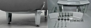 Стальная ванна BLB Europa B30E (B30E22001) 130x70 без гидромассажа, с ножками APMSTDBL1