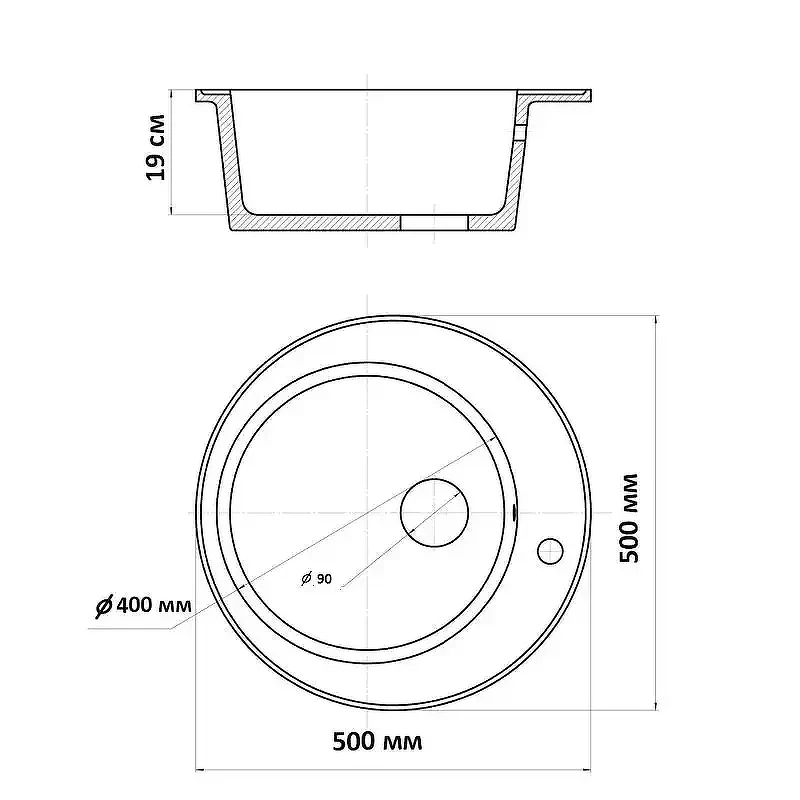 Кухонная мойка Wisent 50 MWR510-30/WGER013 цвет Крем