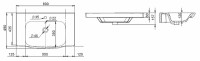 Раковина AM.PM Like 80 M80WCC0802WG Белая фарфор полувстраиваемая