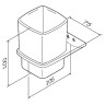 Стакан для зубных щеток AM.PM Inspire V2.0 A50A34322 Черный матовый