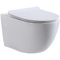 Унитаз beWash Lusso BKWHR004550 подвесной Белый с сиденьем Микролифт фарфор подвесной