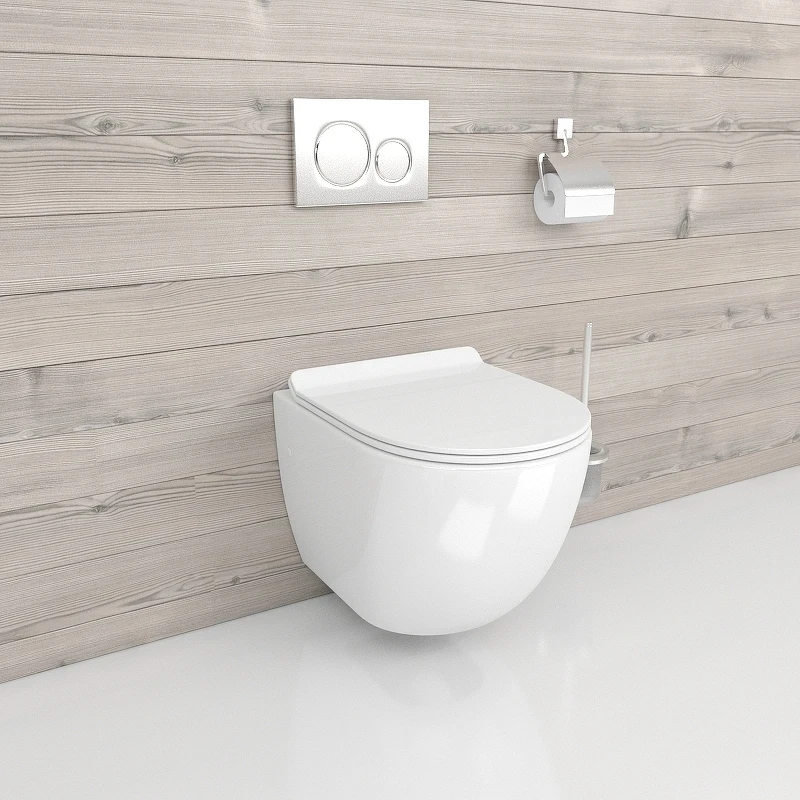 Унитаз beWash Lusso BKWHR004550 подвесной Белый с сиденьем Микролифт фарфор подвесной