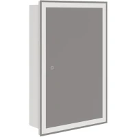 Зеркальный шкаф Corozo Толедо 60/С SD-00001392 с подсветкой Белый МДФ / ЛДСП, стекло