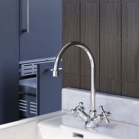 Смеситель для кухни Damixa Retro 230000000 Хром латунь