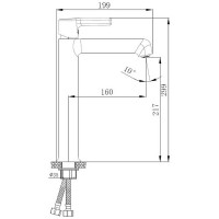 Смеситель для раковины Haiba HB11814 Хром латунь