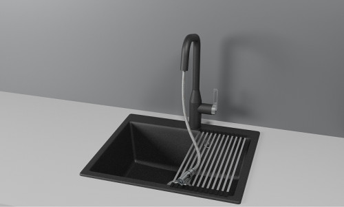 Смеситель для кухни Granula 8171 цвет Черный