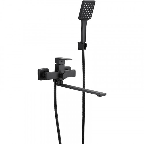 Смеситель для ванны Belz B613-7 B22613-7 универсальный Черный латунь на стену