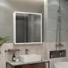Зеркальный шкаф Reflection Cube 800х800 RF2213CB с подсветкой Белый матовый МДФ / ЛДСП, стекло