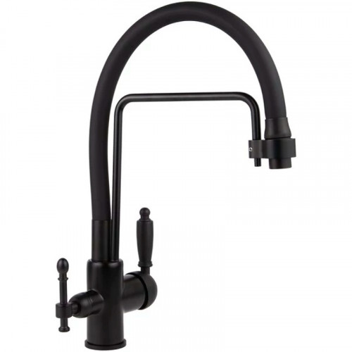 Смеситель для кухни Viko V-5612 Черный матовый латунь