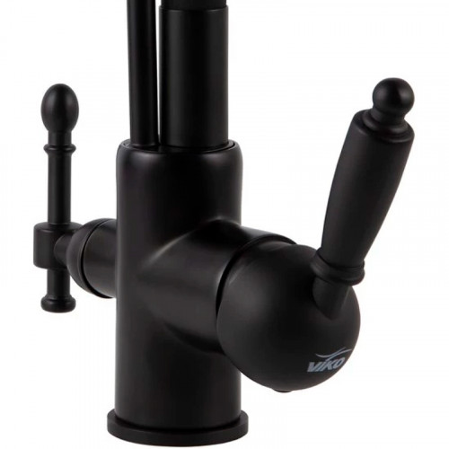 Смеситель для кухни Viko V-5612 Черный матовый латунь