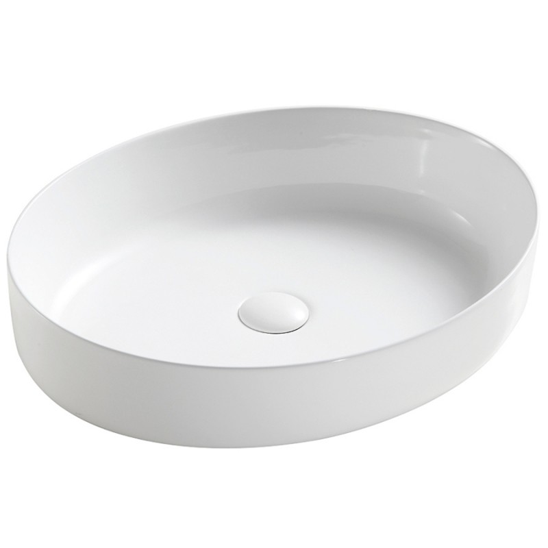 Раковина-чаша Ceramicanova Element 55 CN5002 Белая фаянс накладная