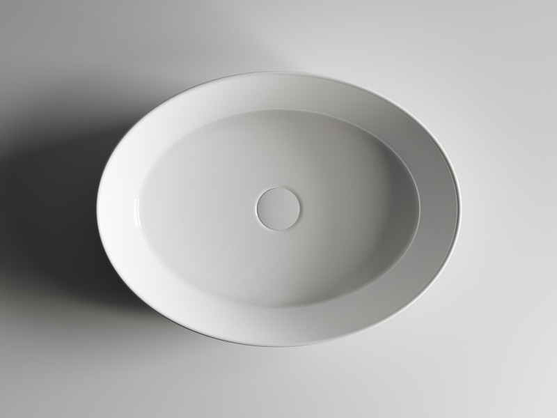 Раковина-чаша Ceramicanova Element 55 CN5002 Белая фаянс накладная