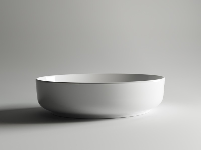 Раковина-чаша Ceramicanova Element 55 CN5002 Белая фаянс накладная