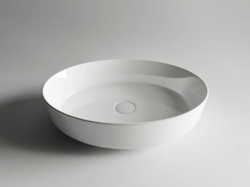 Раковина-чаша Ceramicanova Element 55 CN5002 Белая фаянс накладная