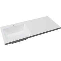 Раковина Madera Kamilla 120 L 4627173210027 с местом под стиральную машину Белая