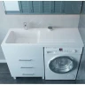Раковина Madera Kamilla 120 L 4627173210027 с местом под стиральную машину Белая