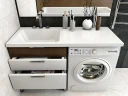 Раковина Madera Kamilla 120 L 4627173210027 с местом под стиральную машину Белая