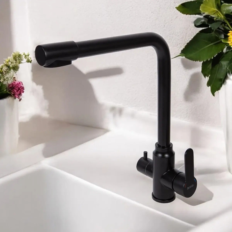 Смеситель для кухни Bond Smart B65-0488 цвет Черный матовый