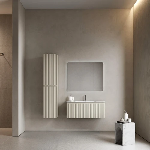 Тумба под раковину Sancos Snob R 1.0 100 SNR1.0100CE подвесная цвет Beige Soft