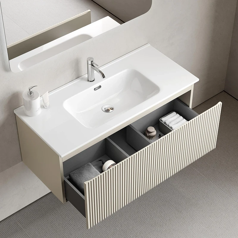 Тумба под раковину Sancos Snob R 1.0 100 SNR1.0100CE подвесная цвет Beige Soft