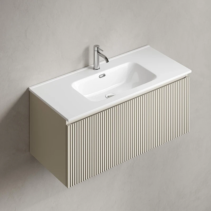 Тумба под раковину Sancos Snob R 1.0 100 SNR1.0100CE подвесная цвет Beige Soft