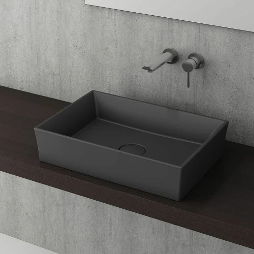 Раковина-чаша Bocchi Vessel 56 1172-020-0125 Антрацит матовая фарфор накладная