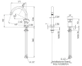 Смеситель для раковины Remer Element ET57NO цвет Черный матовый