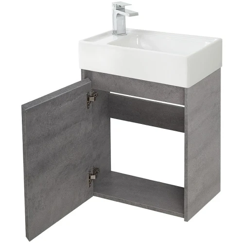 Тумба под раковину BelBagno Kraft Mini 50 L KRAFT MINI-500/260-1A-SO-CG-L подвесная Cemento Grigio МДФ / ЛДСП