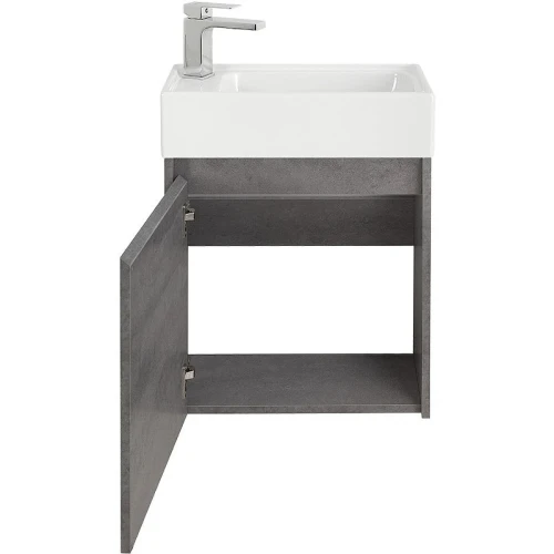 Тумба под раковину BelBagno Kraft Mini 50 L KRAFT MINI-500/260-1A-SO-CG-L подвесная Cemento Grigio МДФ / ЛДСП