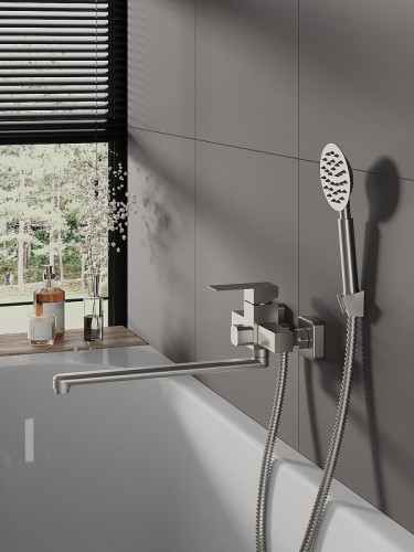 Смеситель для ванны Agger Zest A0722233 универсальный цвет Никель