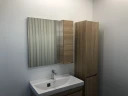 Зеркало со шкафом Comforty Тромсе 80 00004142222 Дуб сонома МДФ / ЛДСП, стекло