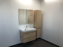 Зеркало со шкафом Comforty Тромсе 80 00004142222 Дуб сонома МДФ / ЛДСП, стекло