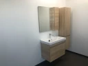 Зеркало со шкафом Comforty Тромсе 80 00004142222 Дуб сонома МДФ / ЛДСП, стекло