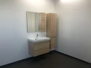 Зеркало со шкафом Comforty Тромсе 80 00004142222 Дуб сонома МДФ / ЛДСП, стекло