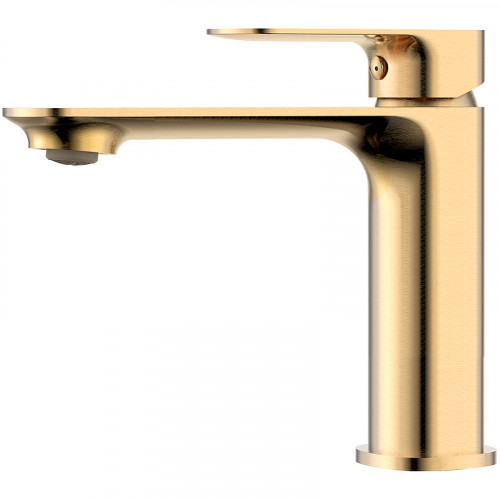 Смеситель для раковины AQUAme Monza AQM6310BG Шлифованное золото латунь