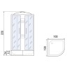Душевая кабина River Nara Light XL 100x100 МТ 10000006219 с поддоном